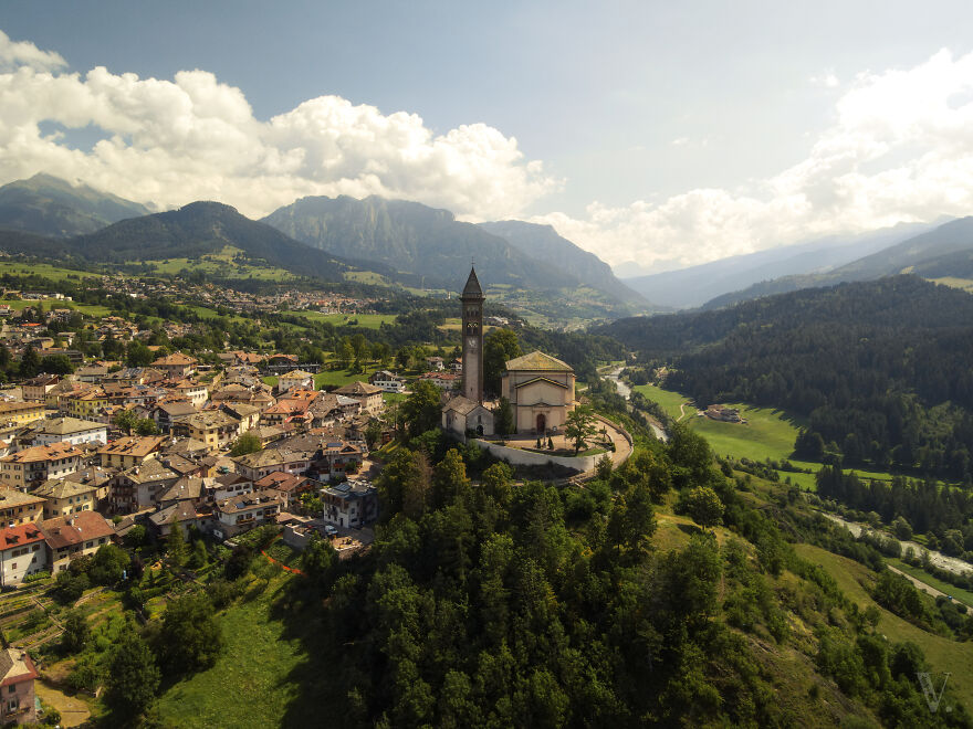 Spotted This Lovely Church On A Hill Somewhere In Trentino, Northern Italy