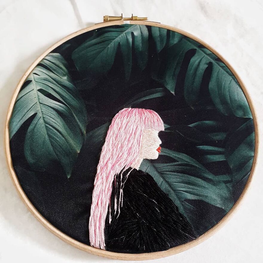 I Mix Embroidery With Printed Fabrics