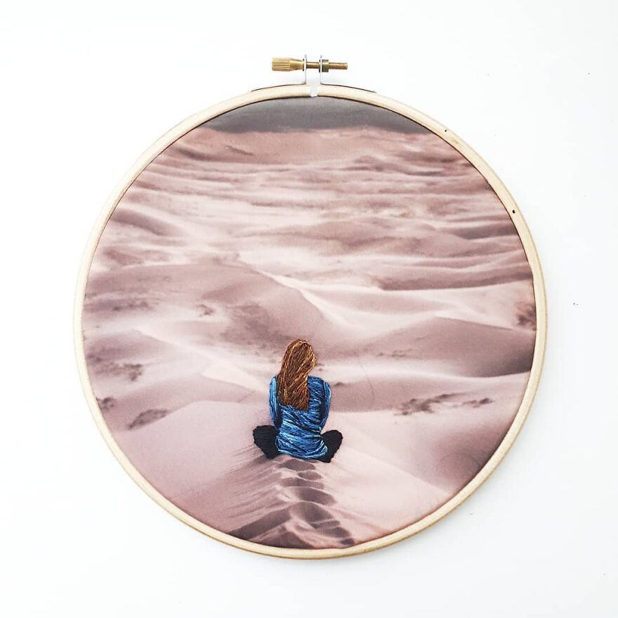 I Mix Embroidery With Printed Fabrics