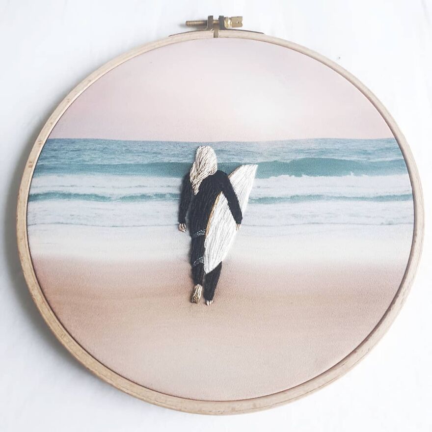 I Mix Embroidery With Printed Fabrics