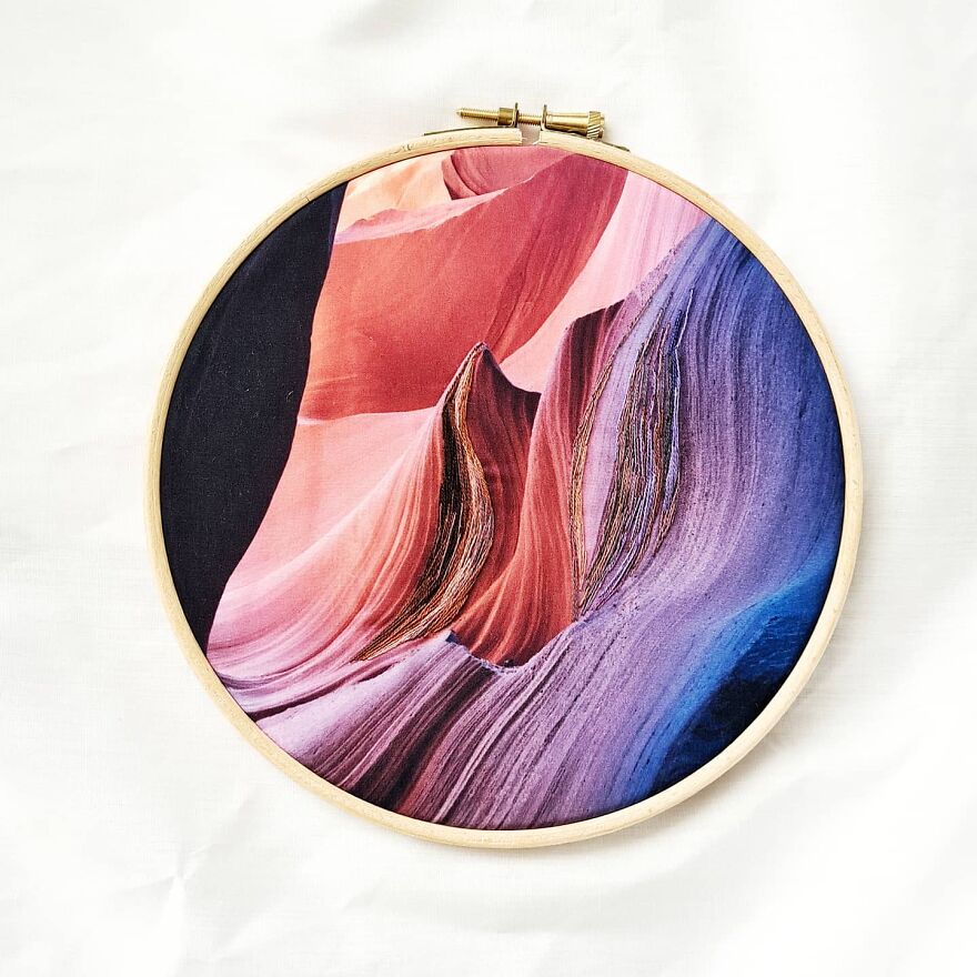 I Mix Embroidery With Printed Fabrics