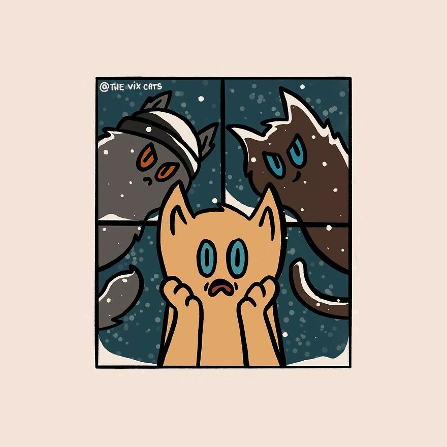 I Began Drawing Illustrations Of My Two Lovely Cats After I Got A Second Cat, Here's How It Went (21 Pics) I Began Drawing Illustrations Of My Two Lovely Cats After I Got A Second Cat, Here's How It Went (21 Pics)