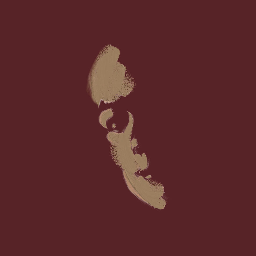 I Used Impasto Brush Strokes To Create Minimal Portraits.