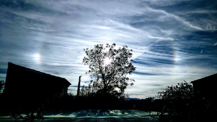 A Chilly Sunset Created This Parhelion In Murcia, Spain