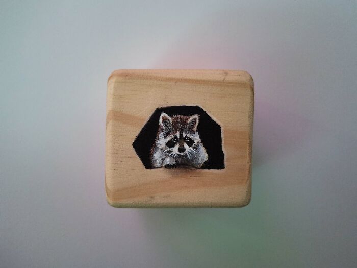 I Paint Animals On Wooden Cubes (12 Pics)