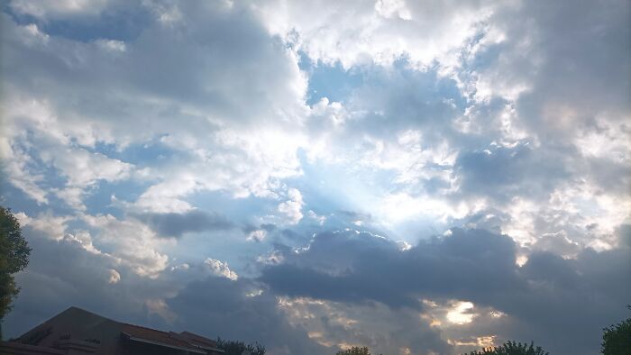 In Traffic, But Can Blink At The Clouds At Least.