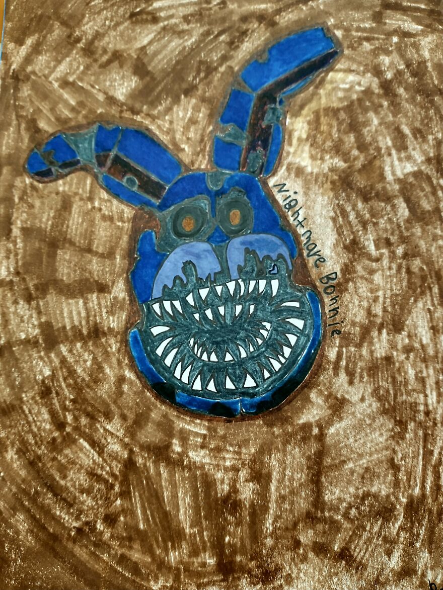 Fnaf, Undertale, Random, Futerama,and Ceiling Popcorn Drawings