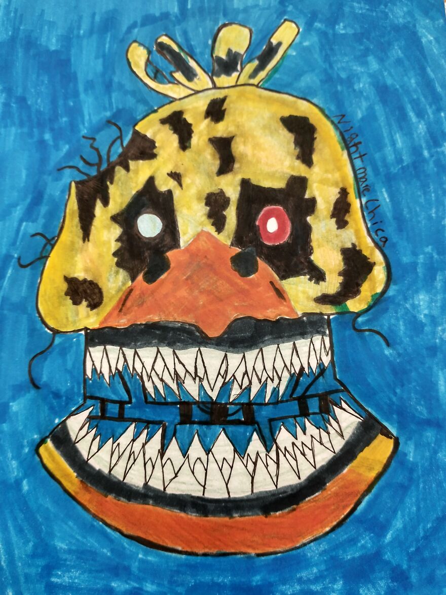 Fnaf, Undertale, Random, Futerama,and Ceiling Popcorn Drawings