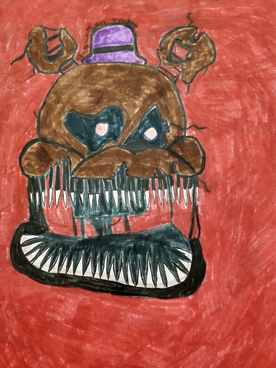 Fnaf, Undertale, Random, Futerama,and Ceiling Popcorn Drawings