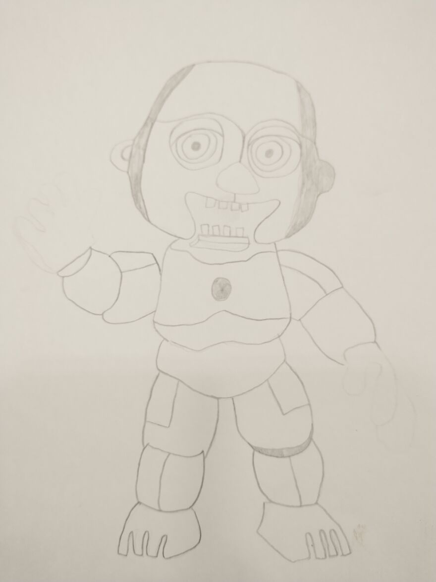 Fnaf, Undertale, Random, Futerama,and Ceiling Popcorn Drawings