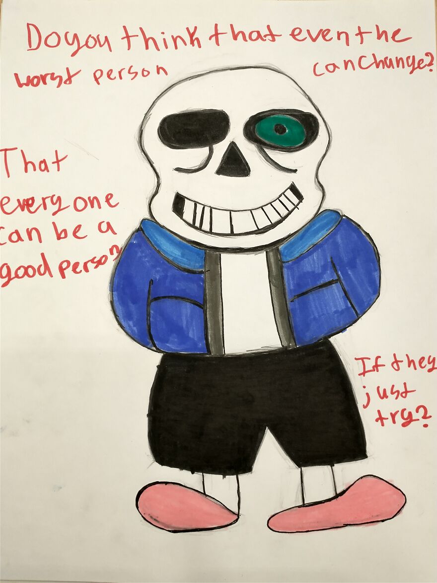 Fnaf, Undertale, Random, Futerama,and Ceiling Popcorn Drawings