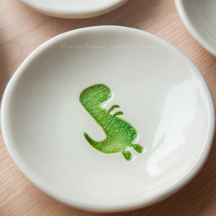 I Made Unique Design Ceramics Dishes With Molting Glass.