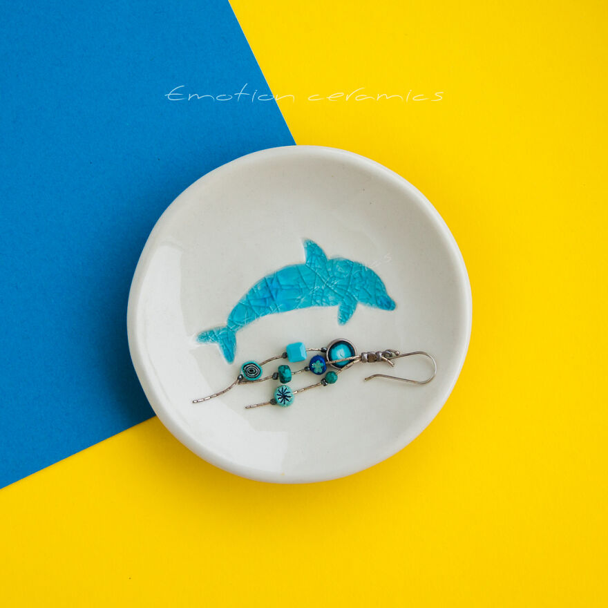 I Made Unique Design Ceramics Dishes With Molting Glass.