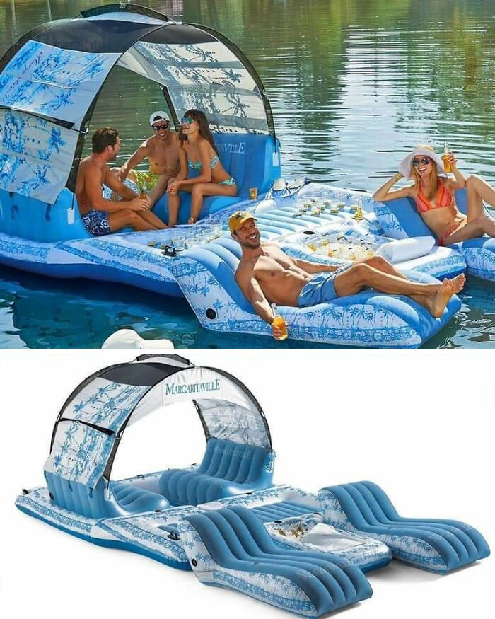 An Inflatable Water Chill Place