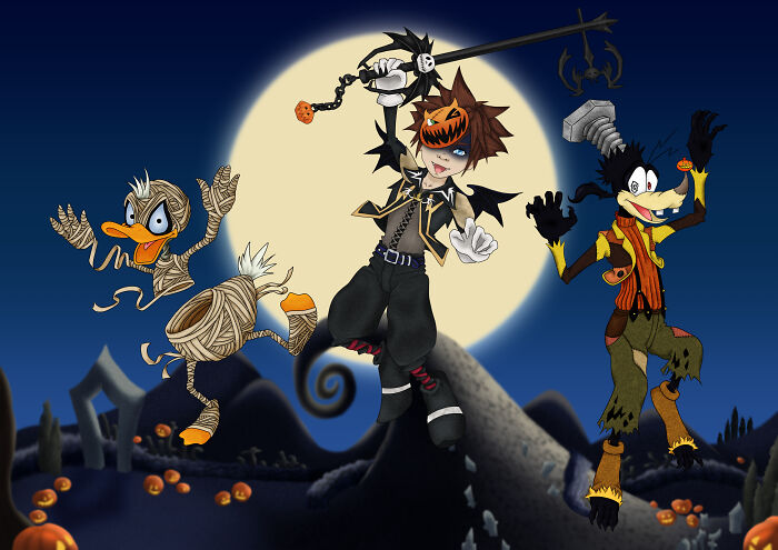 Kingdom Hearts Halloweentown Outfits