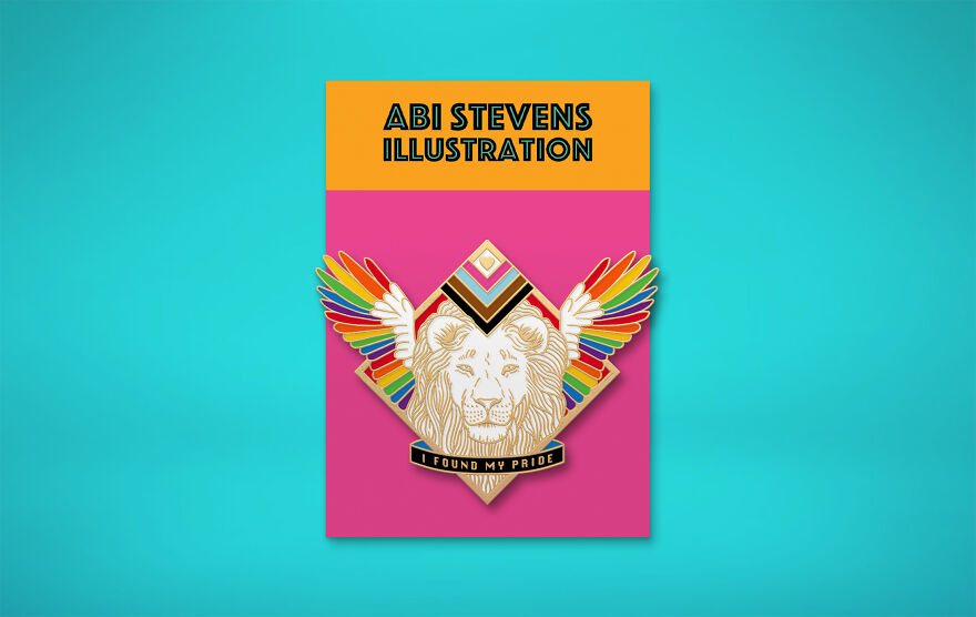 Lgbt+ Pride Enamel Pin Mock-Up