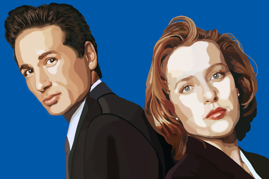 Mulder And Scully From X Files