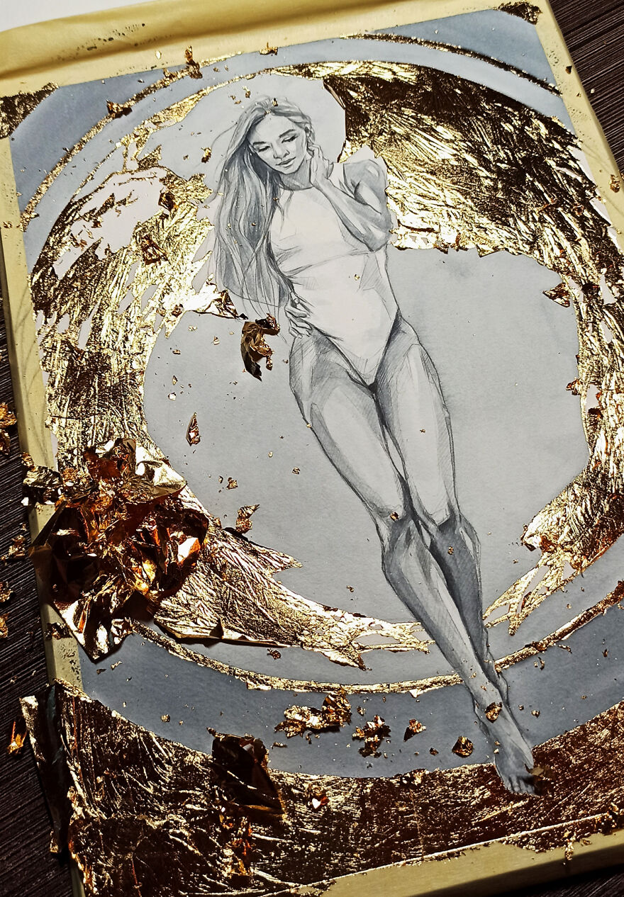 I Love To Add The Gold Touch To My Art I Love To Add The Gold Touch To My Art