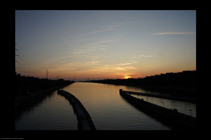 Sunset Over The Canal