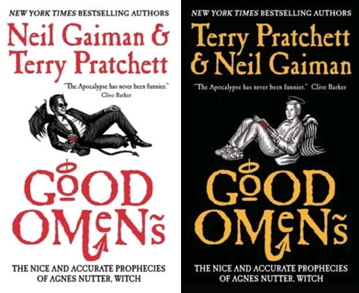 Good Omens By Neil Gaiman And Terry Pratchett. It's Hilarious And It Makes You Think. Just An Amazing Book