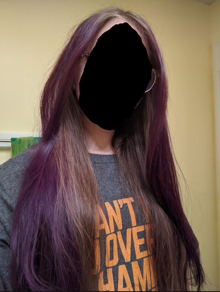 Right After I Dyed It A Few Weeks Ago.