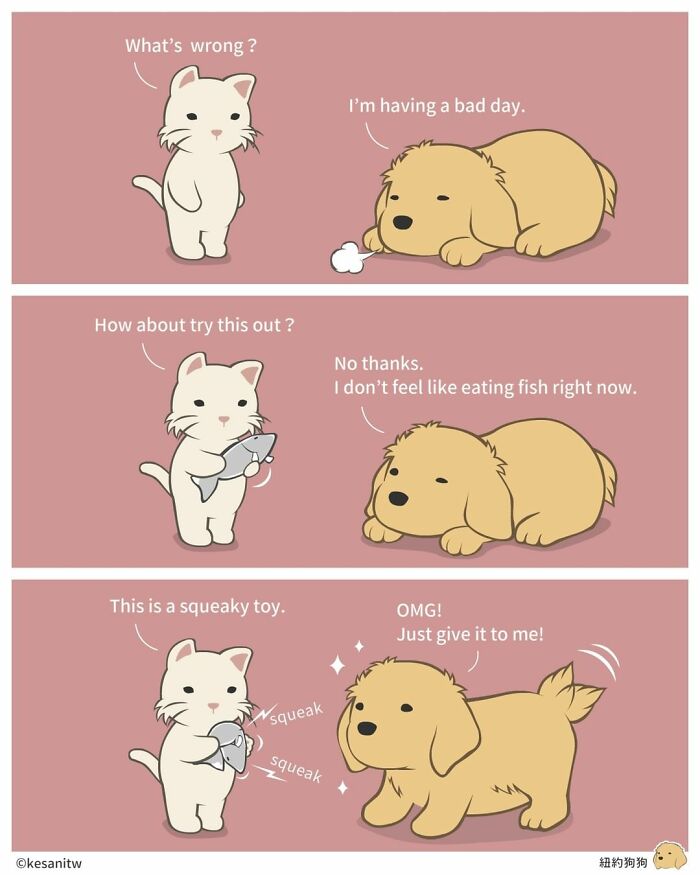 Taiwanese Artist Uses Animals In Her Cute Comics To Liven Up Her Day