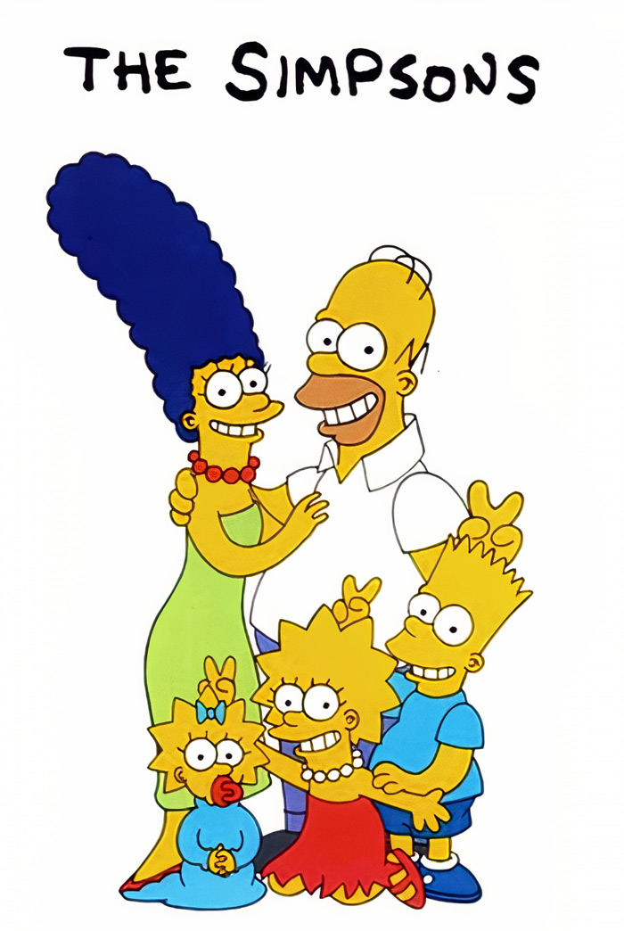 Poster for the Simpsons, animated tv show 