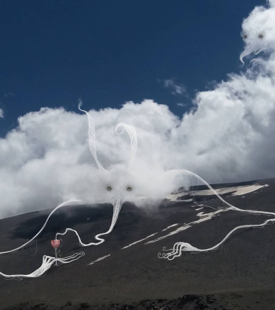 Vorja Sánchez's Fantastic Cloud Creatures
