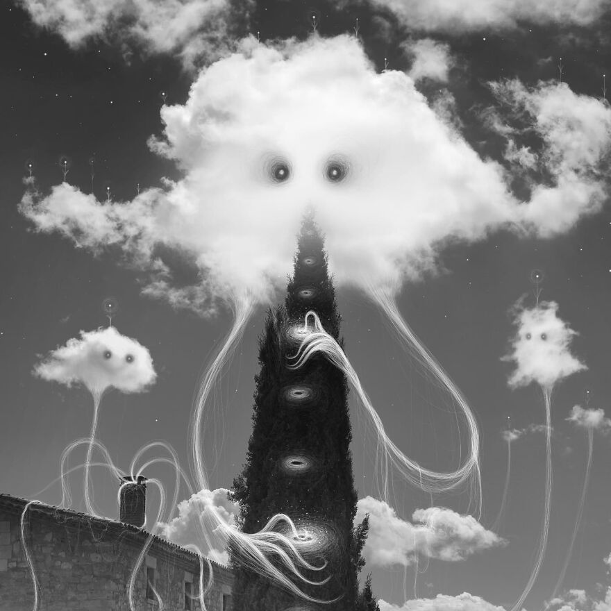 Vorja Sánchez's Fantastic Cloud Creatures