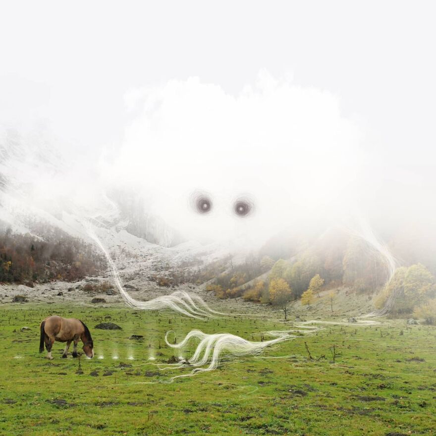 Vorja Sánchez's Fantastic Cloud Creatures