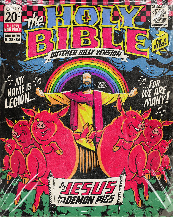 Here Are 21 Of The Creepiest Bible Stories As Vintage Comic Books For Kids