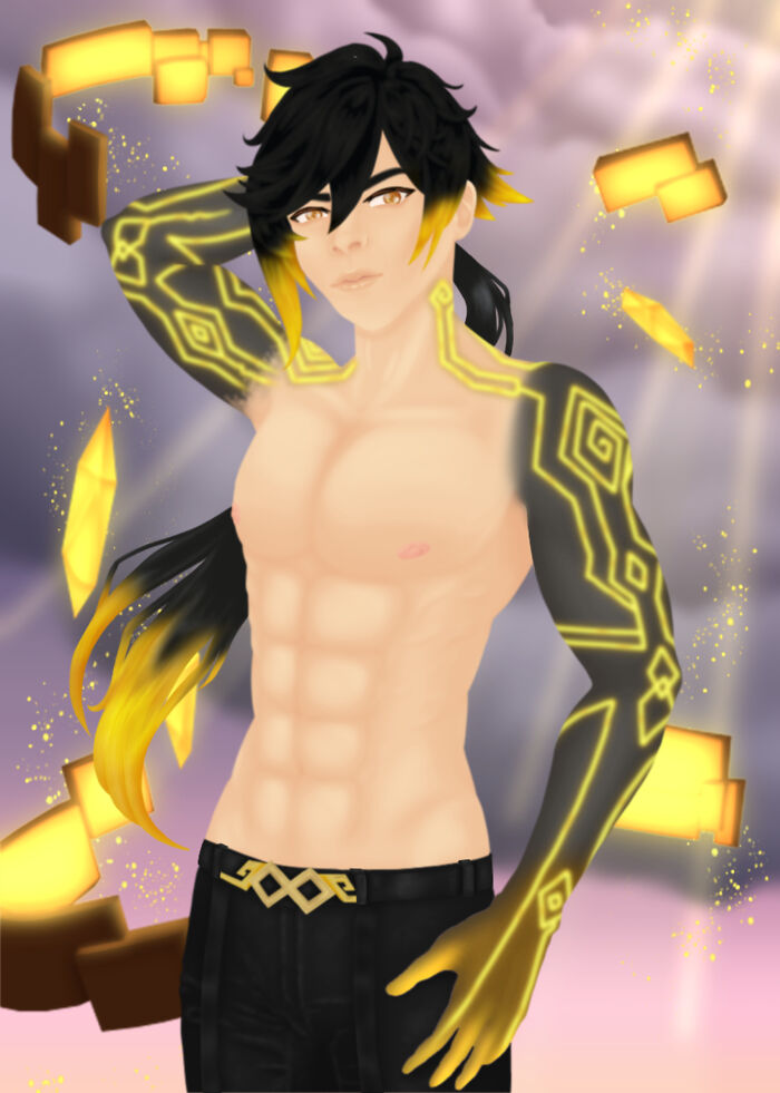 Genshin Impact's Zhongli Fanart (Most Recent)