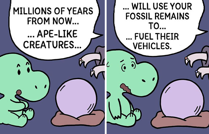 Artist Creates Fun And Adorable Comics Depicting The Life Of Human-Like Dinosaurs (30 Pics)