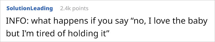 “AITA For Telling My Fiance I’m Locking Myself In The Room For The Rest Of The Vacation Because I’m Tired Of Holding His Sister’s Kid?” “AITA For Telling My Fiance I’m Locking Myself In The Room For The Rest Of The Vacation Because I’m Tired Of Holding His Sister’s Kid?”