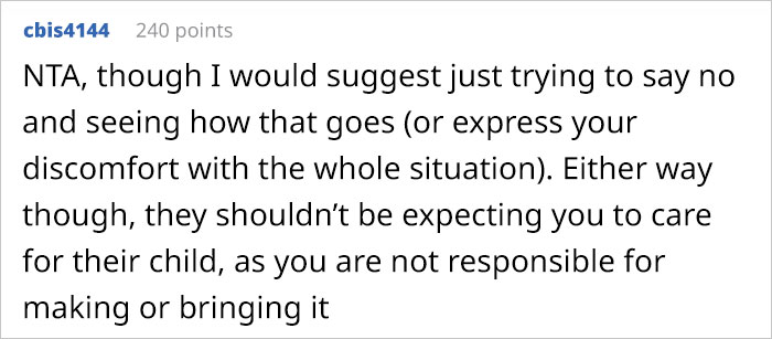 “AITA For Telling My Fiance I’m Locking Myself In The Room For The Rest Of The Vacation Because I’m Tired Of Holding His Sister’s Kid?” “AITA For Telling My Fiance I’m Locking Myself In The Room For The Rest Of The Vacation Because I’m Tired Of Holding His Sister’s Kid?”