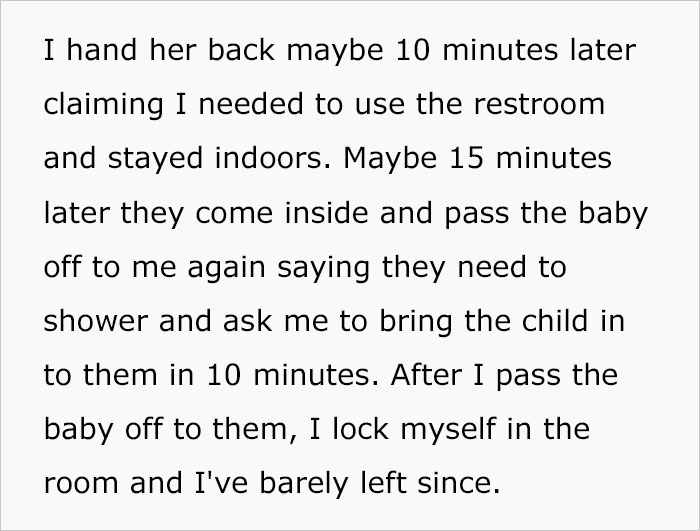 “AITA For Telling My Fiance I’m Locking Myself In The Room For The Rest Of The Vacation Because I’m Tired Of Holding His Sister’s Kid?” “AITA For Telling My Fiance I’m Locking Myself In The Room For The Rest Of The Vacation Because I’m Tired Of Holding His Sister’s Kid?”