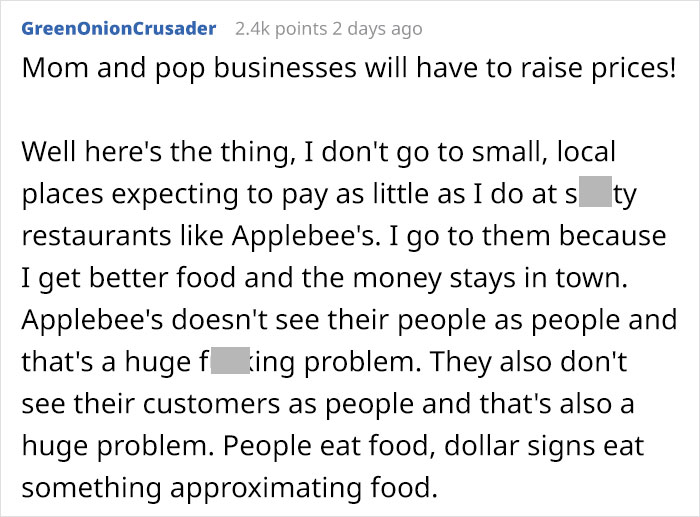 Someone Leaks An Email Where An Applebee’s Executive Is Explaining How They Can Lower Wages Thanks To Rising Gas Prices