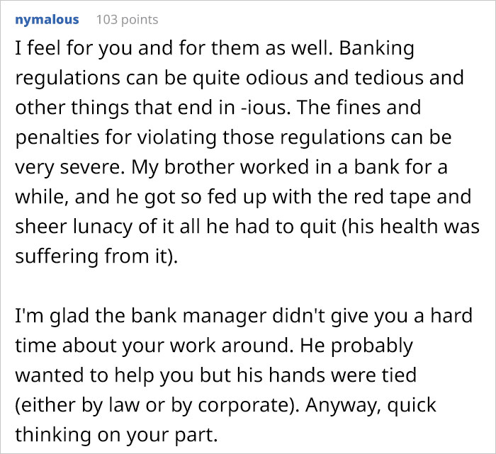 “Bank Wants To Play Stupid Games? Then Let's Play”: Person Can’t Transfer Large Sums, Closes And Reopens Account To Avoid Restrictions “Bank Wants To Play Stupid Games? Then Let's Play”: Person Can’t Transfer Large Sums, Closes And Reopens Account To Avoid Restrictions