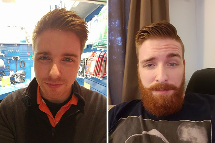Mi barba cumple hoy exactamente un año. Lo conseguí