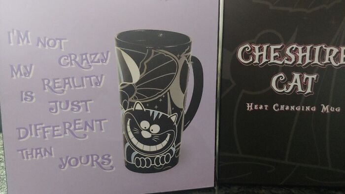 Finally Got My Cheshire Cat (Alice In Wonderland) Heat Changing Mug.