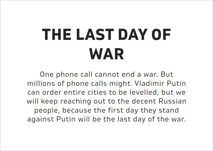 To Inform Russians About The Reality Of War In Ukraine, Lithuanians Launch ‘Call Russia’ Campaign Aiming To Call 40M Russian Numbers To Inform Russians About The Reality Of War In Ukraine, Lithuanians Launch ‘Call Russia’ Campaign Aiming To Call 40M Russian Numbers