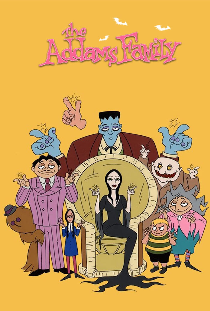 Poster for The Addams Family cartoon