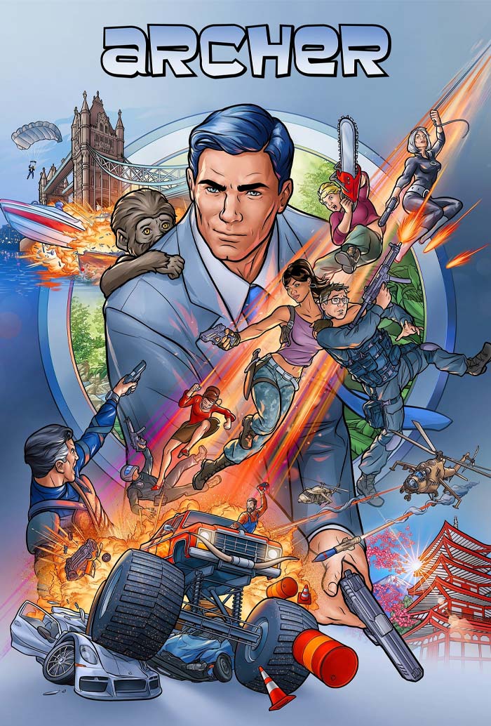 Poster for Archer featuring character Sterling Archer