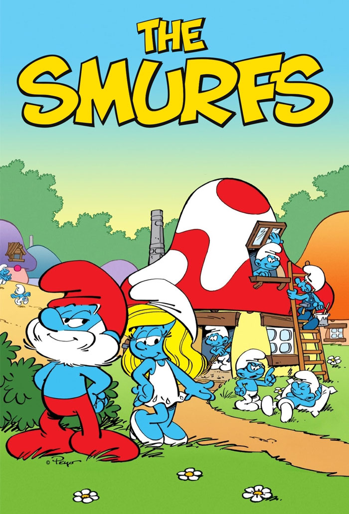 Poster for The Smurfs cartoon
