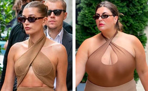 Esta defensora de la aceptación corporal se viste como las celebridades para demostrar que no hay que ser delgada para tener buen aspecto (20 fotos nuevas)