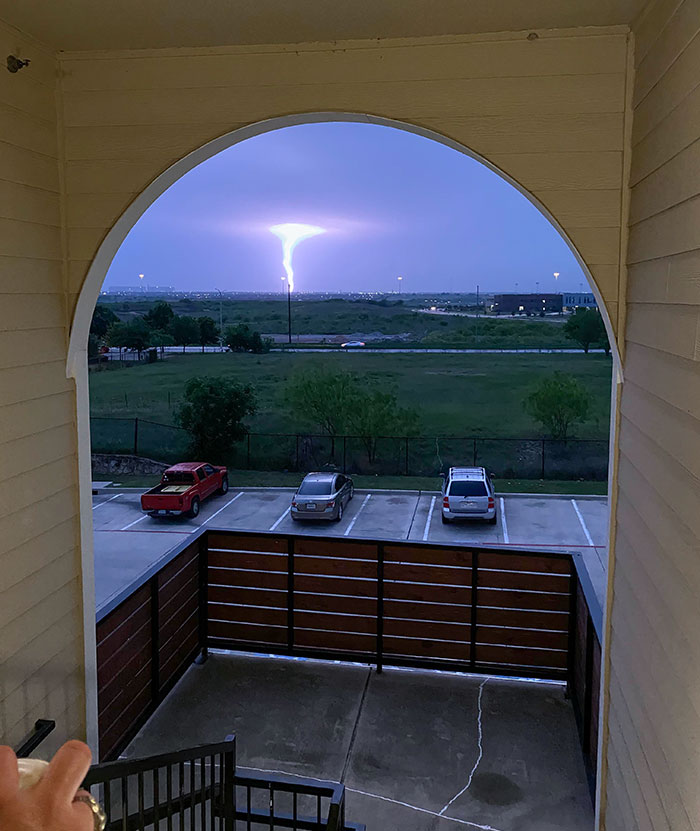 Lightning Highlighting A Tornado - Fort Worth, TX