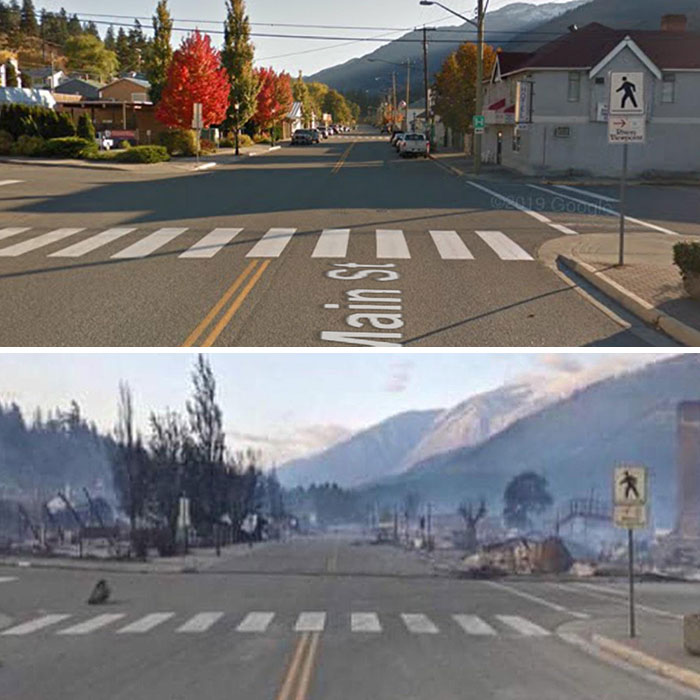 After Smashing National Temperature Records For 3 Successive Days, Wildfire Spreads Through Lytton On The 4th Day And Destroys 90% Of The Town Within Hours