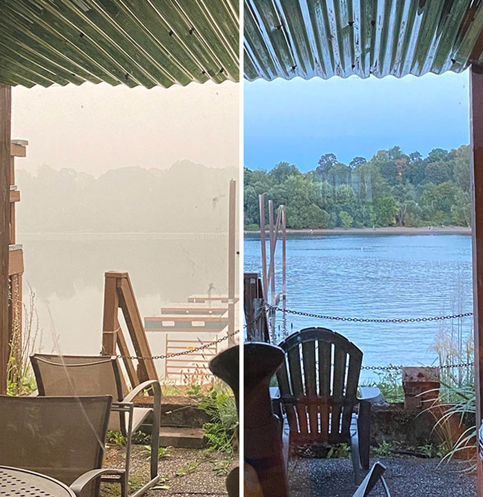 Current Air Quality In Portland vs. 2 Weeks Ago