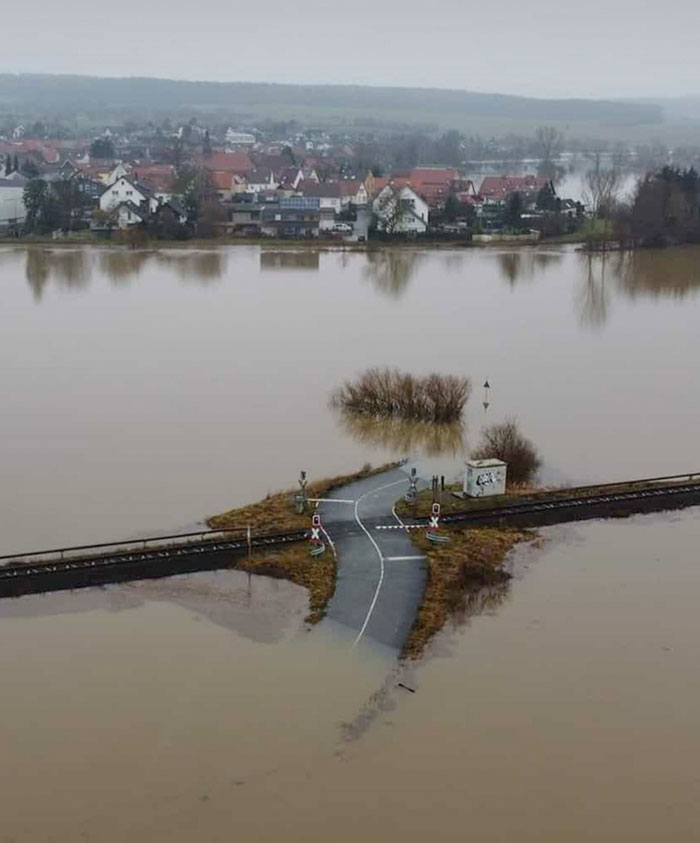 Greetings From Germany. This Small Town Where I Live In Has To Fight A Flooding Which Isn't That Common Here But This Year It's More Than Ever