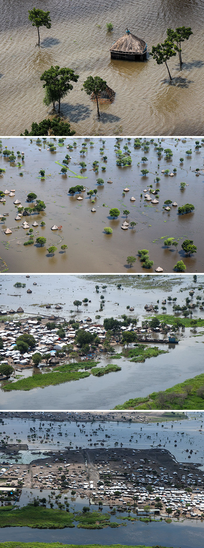 The Worst Floods In 60 Years In South Sudan. Catastrophic Floods Have Forced Nearly 750k People Out Of Their Homes